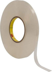 3M - 1/2" x 27 Yd Acrylic Adhesive Double Sided Tape - 1/32" Thick, Clear, Acrylic Foam Liner, Continuous Roll, Series 4658F - Exact Tool & Supply