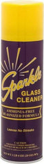 Made in USA - 20 oz Aerosol Unscented Glass Cleaner - Use on Glass Surfaces, Plexiglass - Exact Tool & Supply