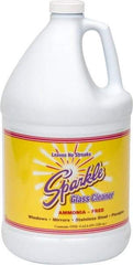 Made in USA - 1 Gal Bottle Unscented Glass Cleaner - Use on Glass Surfaces, Plexiglass - Exact Tool & Supply