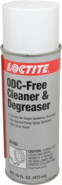Loctite - 16 oz Can Cleaner/Degreaser - Liquid, Hydrocarbon-Based, Unscented - Exact Tool & Supply