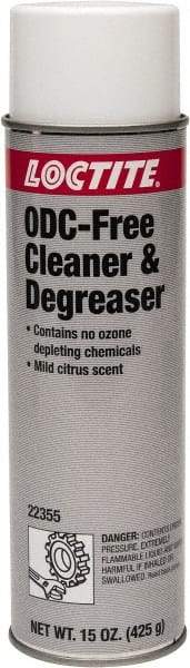 Loctite - 15 oz Aerosol Cleaner/Degreaser - Aerosol, Hydrocarbon-Based, Unscented - Exact Tool & Supply