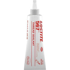 Loctite - 250 mL Tube Off White Pipe Sealant - Instant Adhesive, 400°F Max Working Temp, For Stainless Steel & Aluminum Housings - Exact Tool & Supply