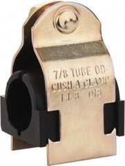 ZSI - 7/8" Pipe, Tube Clamp with Cushion - Dichromate - Exact Tool & Supply