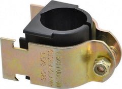 ZSI - 1" Pipe," Pipe Clamp with Cushion - Dichromate - Exact Tool & Supply