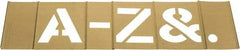 C.H. Hanson - 33 Piece, 5 Inch Character Size, Brass Stencil - Contains Letter Set - Exact Tool & Supply