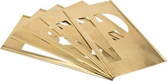 C.H. Hanson - 33 Piece, 8 Inch Character Size, Brass Stencil - Contains Letters - Exact Tool & Supply