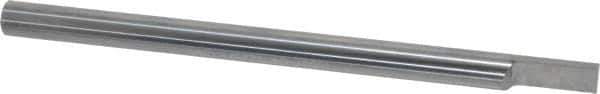 Accupro - 1/4 Inch Diameter, 4 Inch Overall Length, 3/8 Inch Split Length, Solid Carbide, Squared Split End Carbide Blank - Single End - Exact Tool & Supply