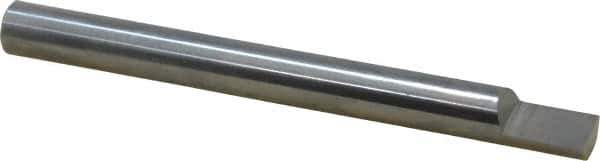 Accupro - 3/8 Inch Diameter, 4 Inch Overall Length, 1/2 Inch Split Length, Solid Carbide, Squared Split End Carbide Blank - Single End - Exact Tool & Supply