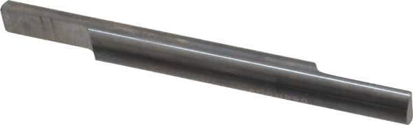 Accupro - 1/4 Inch Diameter, 2-1/2 Inch Overall Length, 3/8 Inch Split Length, Solid Carbide, Squared Split End Carbide Blank - Double End - Exact Tool & Supply