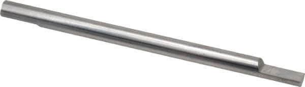 Accupro - 1/4 Inch Diameter, 4 Inch Overall Length, 3/8 Inch Split Length, Solid Carbide, Squared Split End Carbide Blank - Double End - Exact Tool & Supply