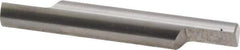 Accupro - 3/8 Inch Diameter, 2-1/2 Inch Overall Length, 1/2 Inch Split Length, Solid Carbide, Squared Split End Carbide Blank - Double End - Exact Tool & Supply