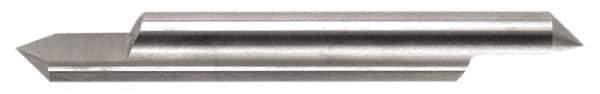 Accupro - 3/8 Inch Diameter, 2-1/2 Inch Overall Length, 1/2 Inch Split Length, Solid Carbide, Conical Point Split End Carbide Blank - Single End, 30° Point - Exact Tool & Supply