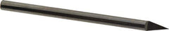 Accupro - 1/4 Inch Diameter, 4 Inch Overall Length, 3/8 Inch Split Length, Solid Carbide, Conical Point Split End Carbide Blank - Single End, 30° Point - Exact Tool & Supply