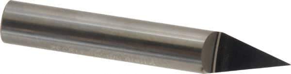 Accupro - 3/8 Inch Diameter, 2-1/2 Inch Overall Length, 1/2 Inch Split Length, Solid Carbide, Conical Point Split End Carbide Blank - Single End, 30° Point - Exact Tool & Supply