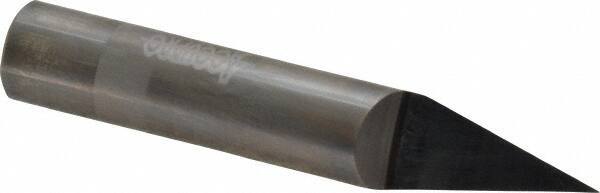 Accupro - 1/2 Inch Diameter, 3 Inch Overall Length, 5/8 Inch Split Length, Solid Carbide, Conical Point Split End Carbide Blank - Single End, 30° Point - Exact Tool & Supply
