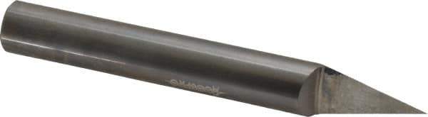 Accupro - 1/2 Inch Diameter, 4 Inch Overall Length, 5/8 Inch Split Length, Solid Carbide, Conical Point Split End Carbide Blank - Single End, 30° Point - Exact Tool & Supply