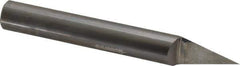 Accupro - 1/2 Inch Diameter, 4 Inch Overall Length, 5/8 Inch Split Length, Solid Carbide, Conical Point Split End Carbide Blank - Single End, 30° Point - Exact Tool & Supply