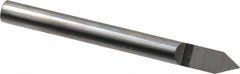Accupro - 3/16 Inch Diameter, 2 Inch Overall Length, 3/8 Inch Split Length, Solid Carbide, Conical Point Split End Carbide Blank - Single End, 60° Point - Exact Tool & Supply