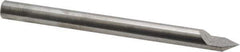 Accupro - 5/16 Inch Diameter, 4 Inch Overall Length, 1/2 Inch Split Length, Solid Carbide, Conical Point Split End Carbide Blank - Single End, 60° Point - Exact Tool & Supply