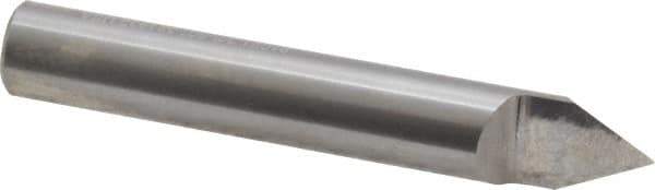 Accupro - 3/8 Inch Diameter, 2-1/2 Inch Overall Length, 1/2 Inch Split Length, Solid Carbide, Conical Point Split End Carbide Blank - Single End, 60° Point - Exact Tool & Supply