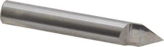 Accupro - 3/8 Inch Diameter, 2-1/2 Inch Overall Length, 1/2 Inch Split Length, Solid Carbide, Conical Point Split End Carbide Blank - Single End, 60° Point - Exact Tool & Supply