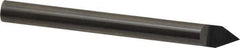 Accupro - 3/8 Inch Diameter, 4 Inch Overall Length, 1/2 Inch Split Length, Solid Carbide, Conical Point Split End Carbide Blank - Single End, 60° Point - Exact Tool & Supply