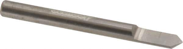 Accupro - 3/16 Inch Diameter, 2 Inch Overall Length, 3/8 Inch Split Length, Solid Carbide, Conical Point Split End Carbide Blank - Single End, 90° Point - Exact Tool & Supply