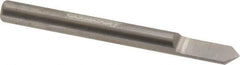 Accupro - 3/16 Inch Diameter, 2 Inch Overall Length, 3/8 Inch Split Length, Solid Carbide, Conical Point Split End Carbide Blank - Single End, 90° Point - Exact Tool & Supply