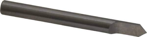 Accupro - 1/4 Inch Diameter, 2-1/2 Inch Overall Length, 3/8 Inch Split Length, Solid Carbide, Conical Point Split End Carbide Blank - Single End, 90° Point - Exact Tool & Supply