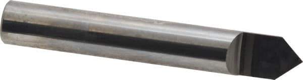 Accupro - 3/8 Inch Diameter, 2-1/2 Inch Overall Length, 1/2 Inch Split Length, Solid Carbide, Conical Point Split End Carbide Blank - Single End, 90° Point - Exact Tool & Supply