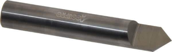 Accupro - 1/2 Inch Diameter, 3 Inch Overall Length, 5/8 Inch Split Length, Solid Carbide, Conical Point Split End Carbide Blank - Single End, 90° Point - Exact Tool & Supply