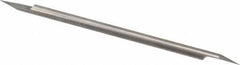 Accupro - 1/8 Inch Diameter, 3 Inch Overall Length, 3/8 Inch Split Length, Solid Carbide, Conical Point Split End Carbide Blank - Single End, 30° Point - Exact Tool & Supply