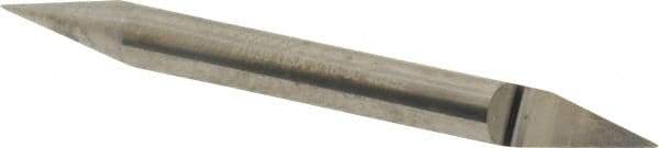Accupro - 3/16 Inch Diameter, 2 Inch Overall Length, 3/8 Inch Split Length, Solid Carbide, Conical Point Split End Carbide Blank - Single End, 30° Point - Exact Tool & Supply