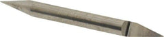 Accupro - 3/16 Inch Diameter, 2 Inch Overall Length, 3/8 Inch Split Length, Solid Carbide, Conical Point Split End Carbide Blank - Single End, 30° Point - Exact Tool & Supply