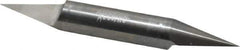 Accupro - 1/2 Inch Diameter, 4 Inch Overall Length, 5/8 Inch Split Length, Solid Carbide, Conical Point Split End Carbide Blank - Single End, 30° Point - Exact Tool & Supply