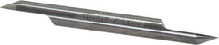 Accupro - 3/16 Inch Diameter, 2 Inch Overall Length, 3/8 Inch Split Length, Solid Carbide, Conical Point Split End Carbide Blank - Single End, 60° Point - Exact Tool & Supply