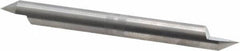 Accupro - 3/8 Inch Diameter, 4 Inch Overall Length, 1/2 Inch Split Length, Solid Carbide, Conical Point Split End Carbide Blank - Single End, 60° Point - Exact Tool & Supply