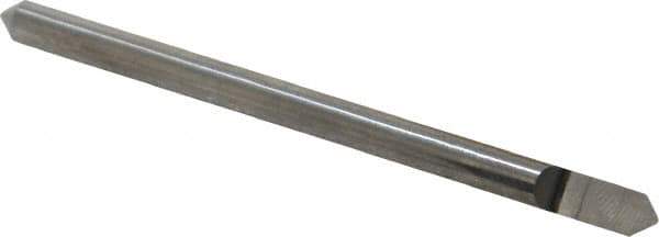 Accupro - 3/16 Inch Diameter, 3 Inch Overall Length, 3/8 Inch Split Length, Solid Carbide, Conical Point Split End Carbide Blank - Single End, 90° Point - Exact Tool & Supply