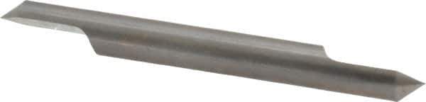 Accupro - 1/4 Inch Diameter, 2-1/2 Inch Overall Length, 3/8 Inch Split Length, Solid Carbide, Conical Point Split End Carbide Blank - Single End, 90° Point - Exact Tool & Supply