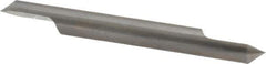 Accupro - 1/4 Inch Diameter, 2-1/2 Inch Overall Length, 3/8 Inch Split Length, Solid Carbide, Conical Point Split End Carbide Blank - Single End, 90° Point - Exact Tool & Supply