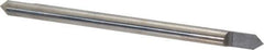Accupro - 1/4 Inch Diameter, 4 Inch Overall Length, 3/8 Inch Split Length, Solid Carbide, Conical Point Split End Carbide Blank - Single End, 90° Point - Exact Tool & Supply