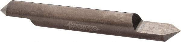 Accupro - 5/16 Inch Diameter, 2-1/2 Inch Overall Length, 1/2 Inch Split Length, Solid Carbide, Conical Point Split End Carbide Blank - Single End, 90° Point - Exact Tool & Supply