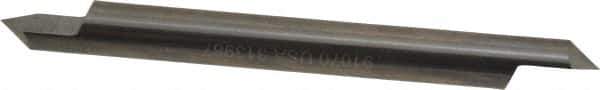 Accupro - 3/8 Inch Diameter, 4 Inch Overall Length, 1/2 Inch Split Length, Solid Carbide, Conical Point Split End Carbide Blank - Single End, 90° Point - Exact Tool & Supply