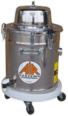 AIR Systems - 5 Gal, Stainless Steel Tank, Dry, Toxic Dust Vacuum Cleaner - 1.3 hp, 7.5 Amps - Exact Tool & Supply