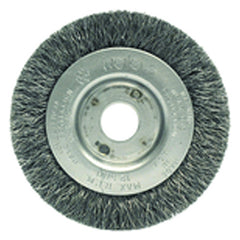 ‎3″ Diameter-3/8″-1/2″ Arbor Hole - Crimped Steel Wire Straight Wheel - Exact Tool & Supply
