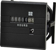 Trumeter - 7 Digit Wheel Display Hour Meter - No Reset - Exact Tool & Supply