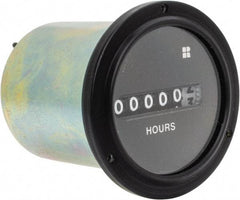 Trumeter - 6 Digit Wheel Display Hour Meter - No Reset - Exact Tool & Supply