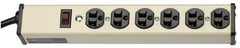 Wiremold - 6 Outlets, 120 Volts, 20 Amps, 15' Cord, Power Outlet Strip - Free Hanging Mount, 5-20 NEMA Configuration, 13-1/4" Strip, cULus Listed - Exact Tool & Supply