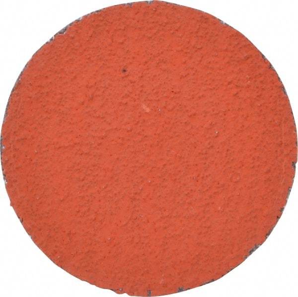 3M - 2" Disc Diam, 60 Grit, Ceramic Quick Change Disc - Type R Attaching System, Coated, Orange, Medium Grade, 25,000 RPM, 777F Series - Exact Tool & Supply