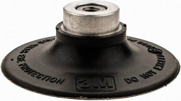 3M - 3" Diam Quick-Change Type R Disc Backing Pad - Medium Density, 18,000 RPM, Roloc TR Compatible - Exact Tool & Supply